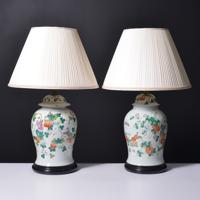 2 Large Chinese Export Famille Verte Table Lamps - Sold for $1,152 on 05-18-2024 (Lot 510).jpg
